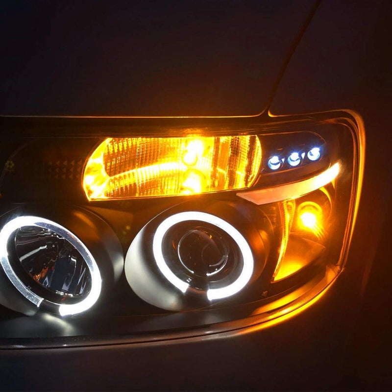 Alla Lighting 2800lm 3156 3157 LED Turn Signal Lights Bulbs, Amber Yellow T25 4157 5702 3457 AK 3757 NAK Blinker Lamps Replacement Xtreme Super Bright 12V 5730 33-SMD - Image 4
